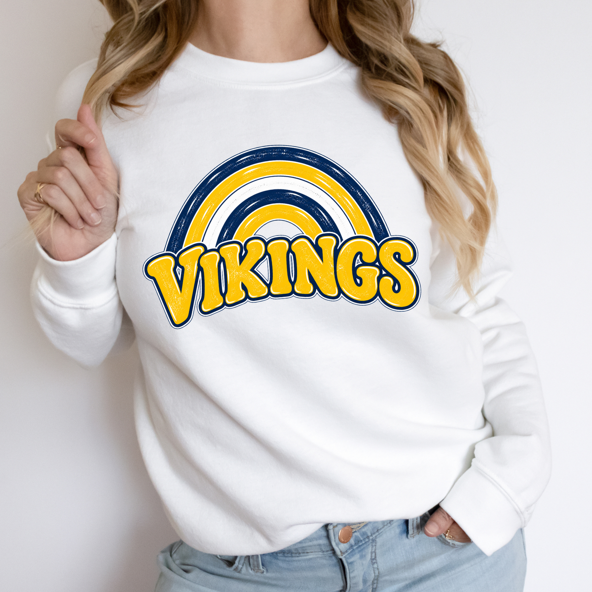 Vikings Rainbow | Adult Crewneck