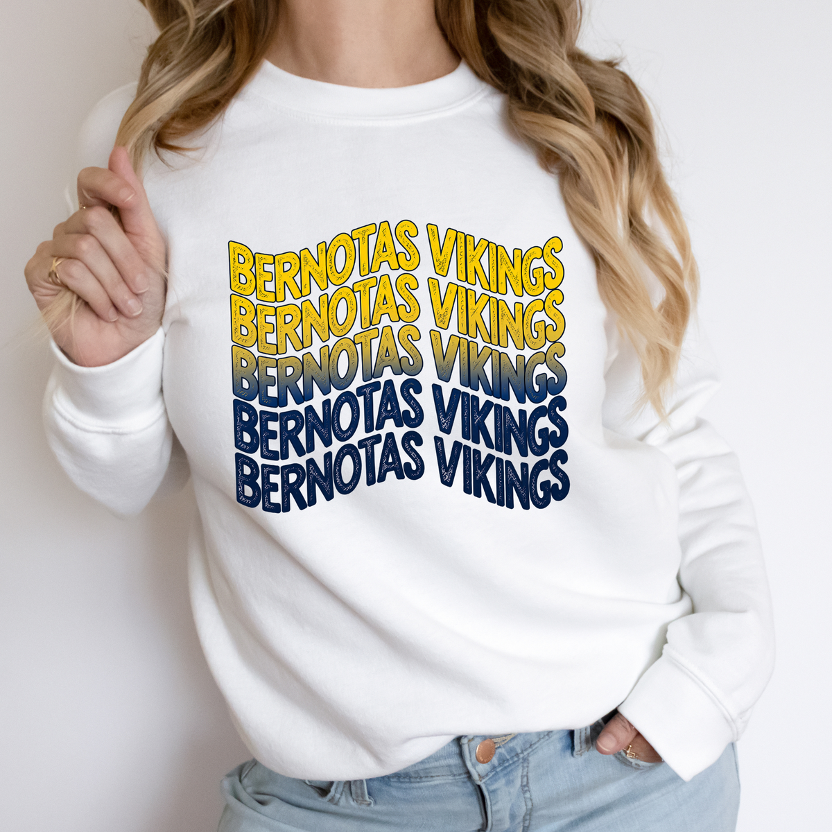 Wavy Bernotas Vikings | Adult Crewneck