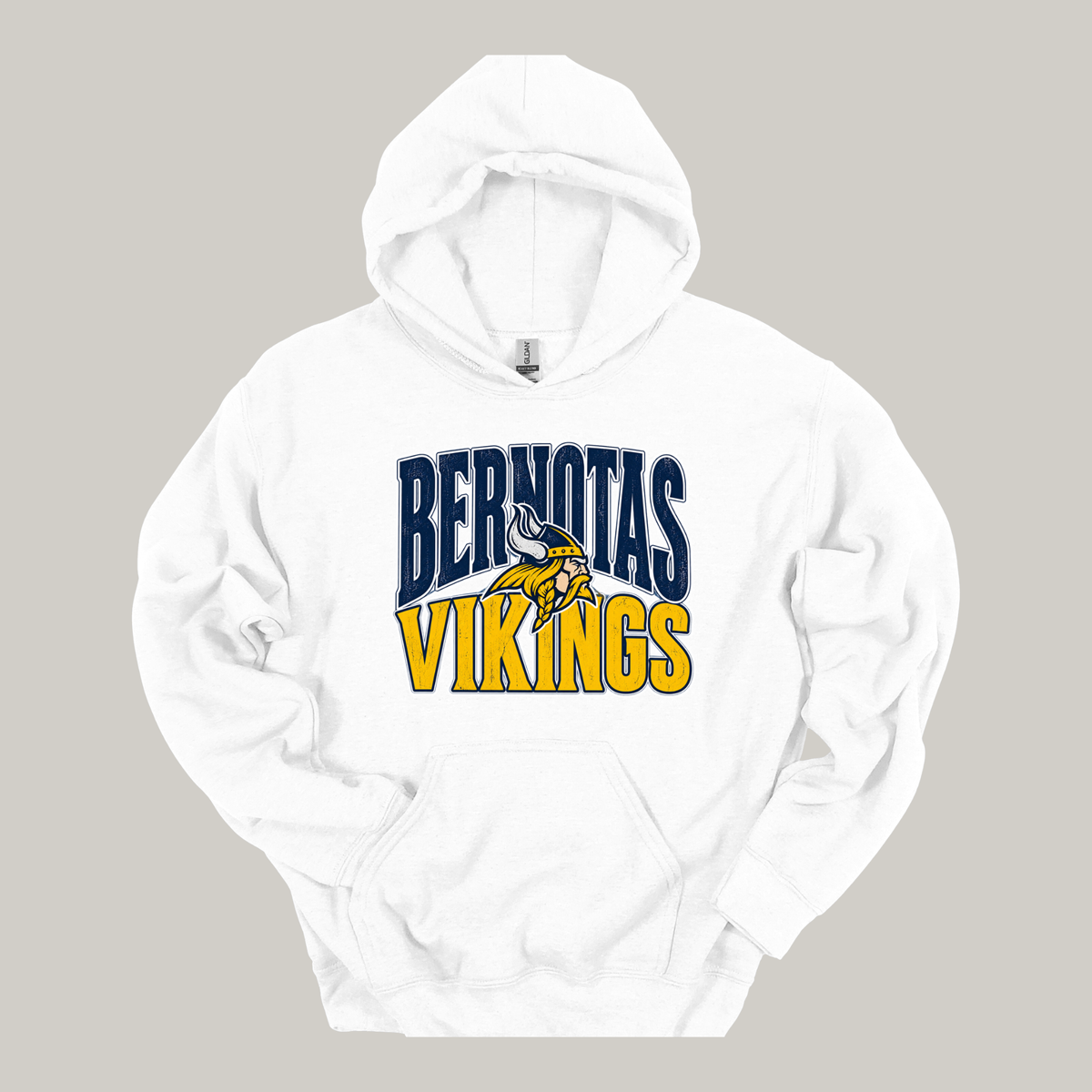Bernotas Vikings Mascot | Youth Hooded Sweatshirt