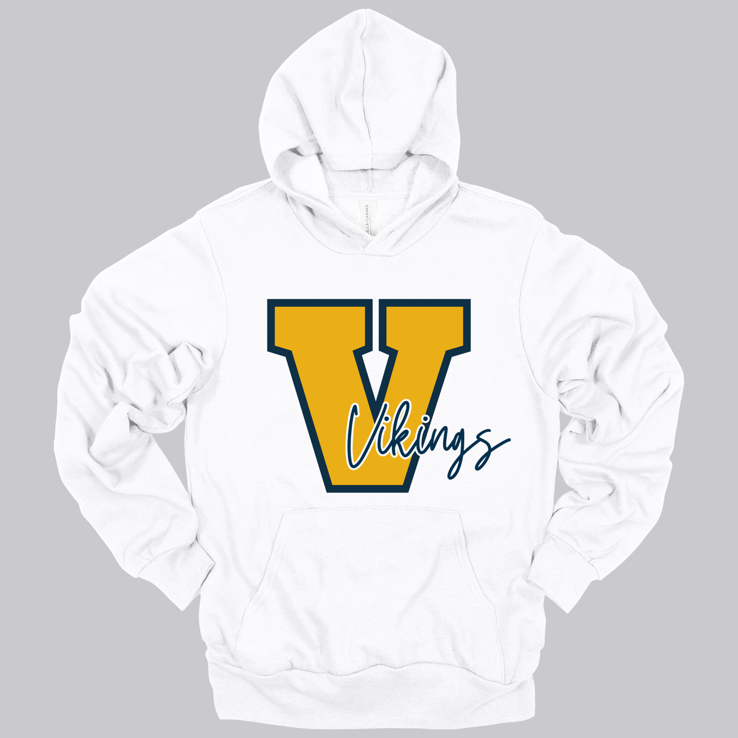 Big V for Vikings | Adult Hooded Sweatshirt