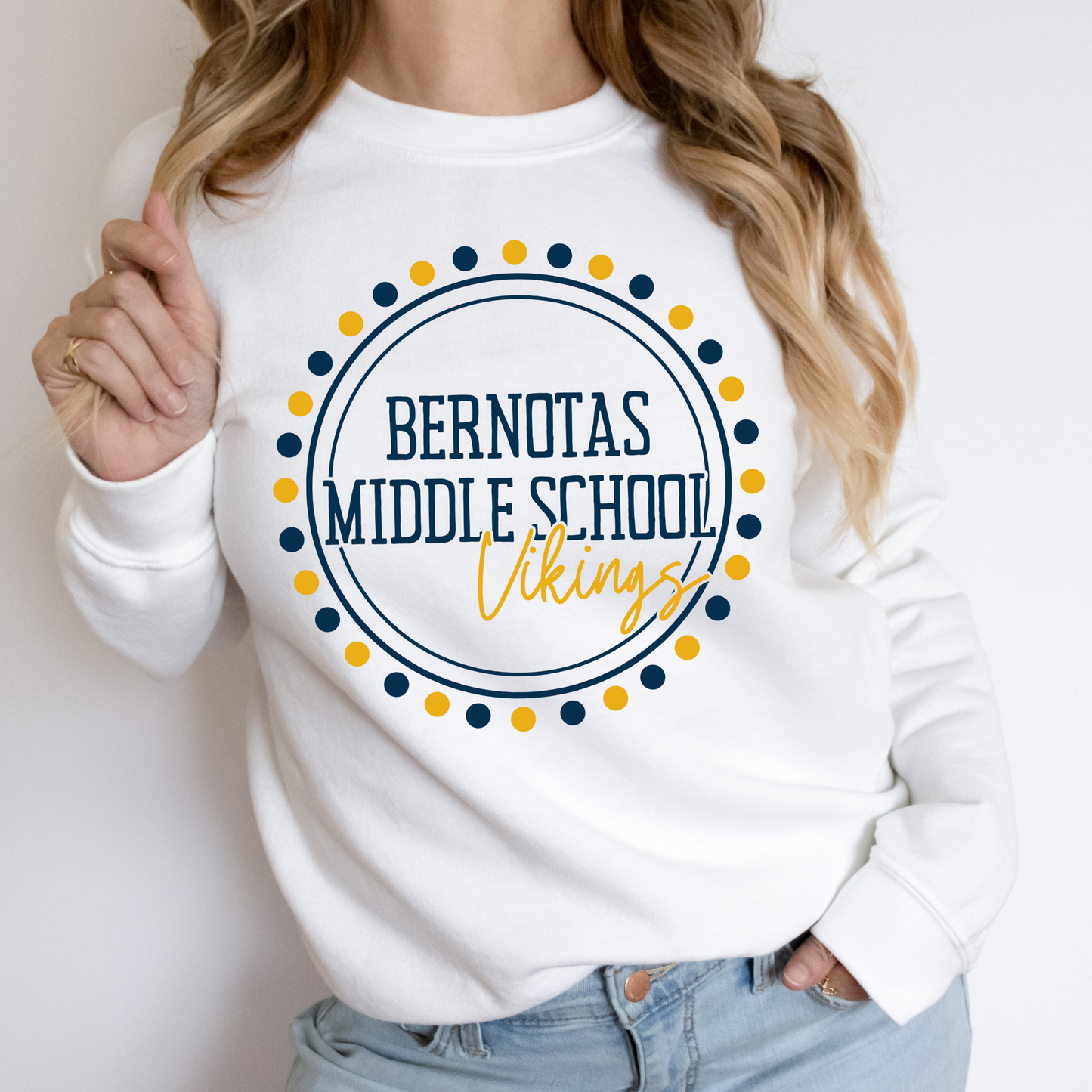 Polka Dot Vikings | Adult Crewneck