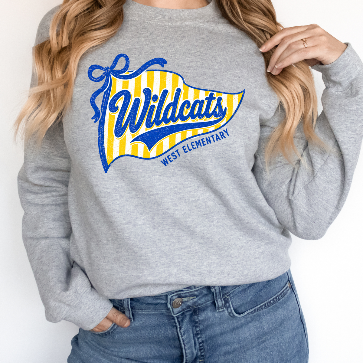 Wildcats Flag | Adult Crewneck