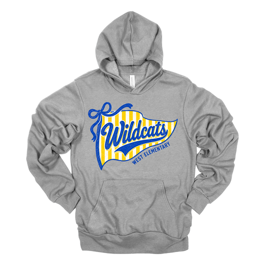 Wildcats Flag | Adult Hooded Sweatshirt