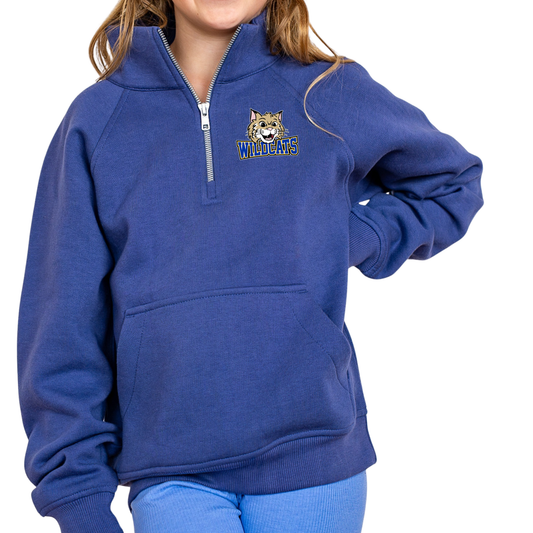 Wildcats Mascot | Youth Quarter Zip