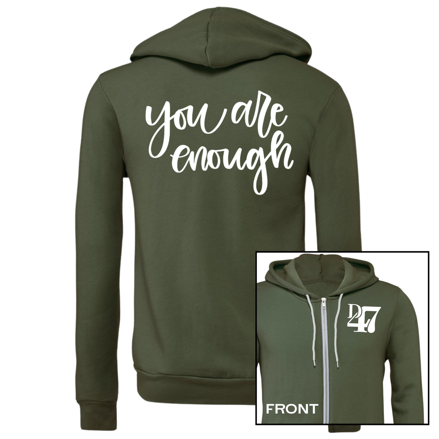 NEW! You Are Enough | Adult Full Zip