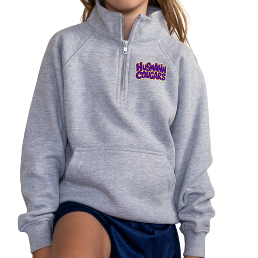 Husmann Cougars Bubble | Youth Quarter Zip