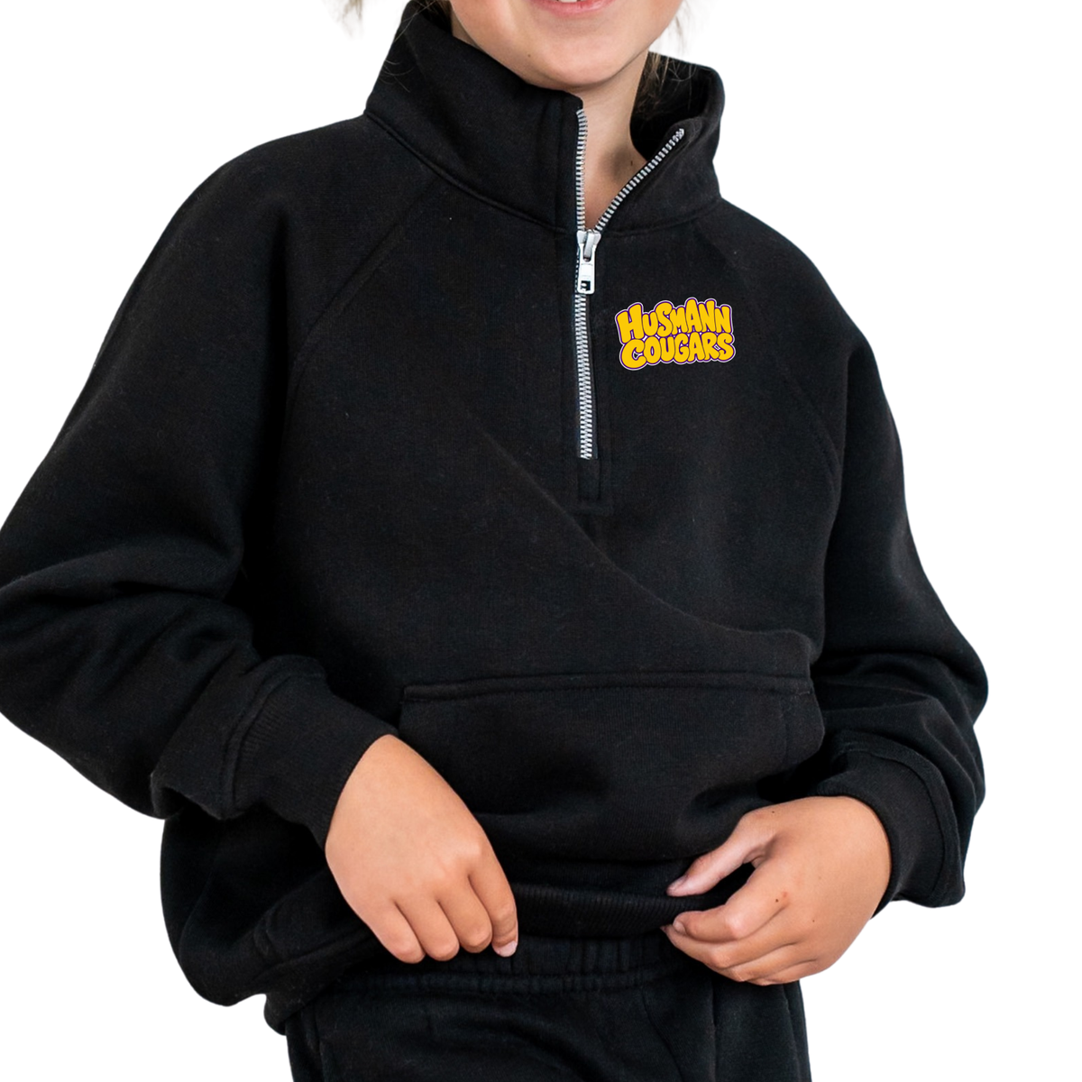 Husmann Cougars Bubble | Youth Quarter Zip
