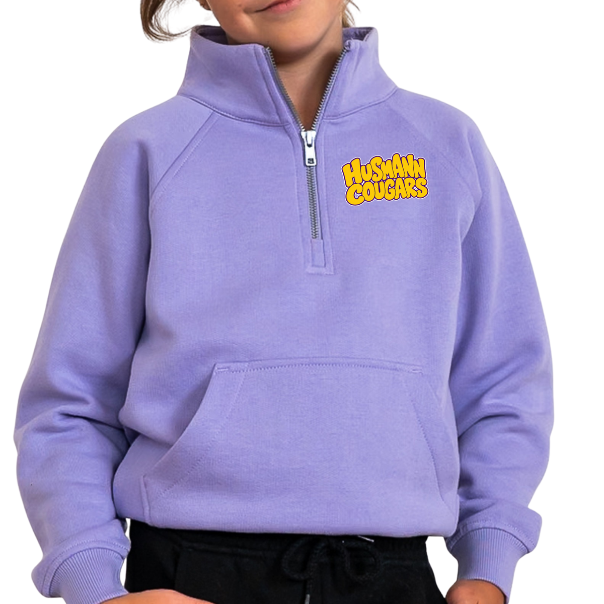 Husmann Cougars Bubble | Youth Quarter Zip