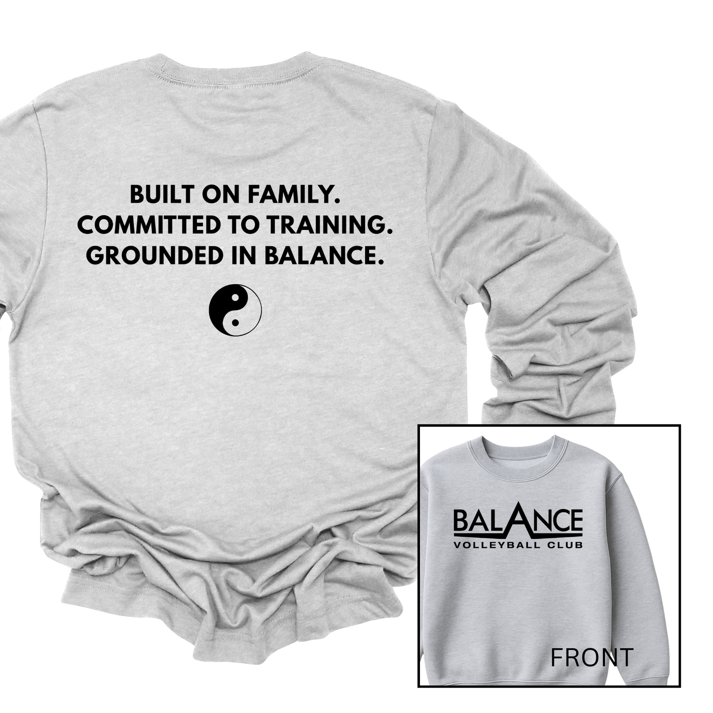 Balance Motto | Youth Fleece Crewneck