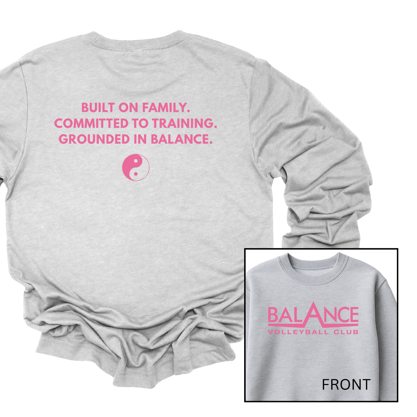 Balance Motto | Youth Fleece Crewneck