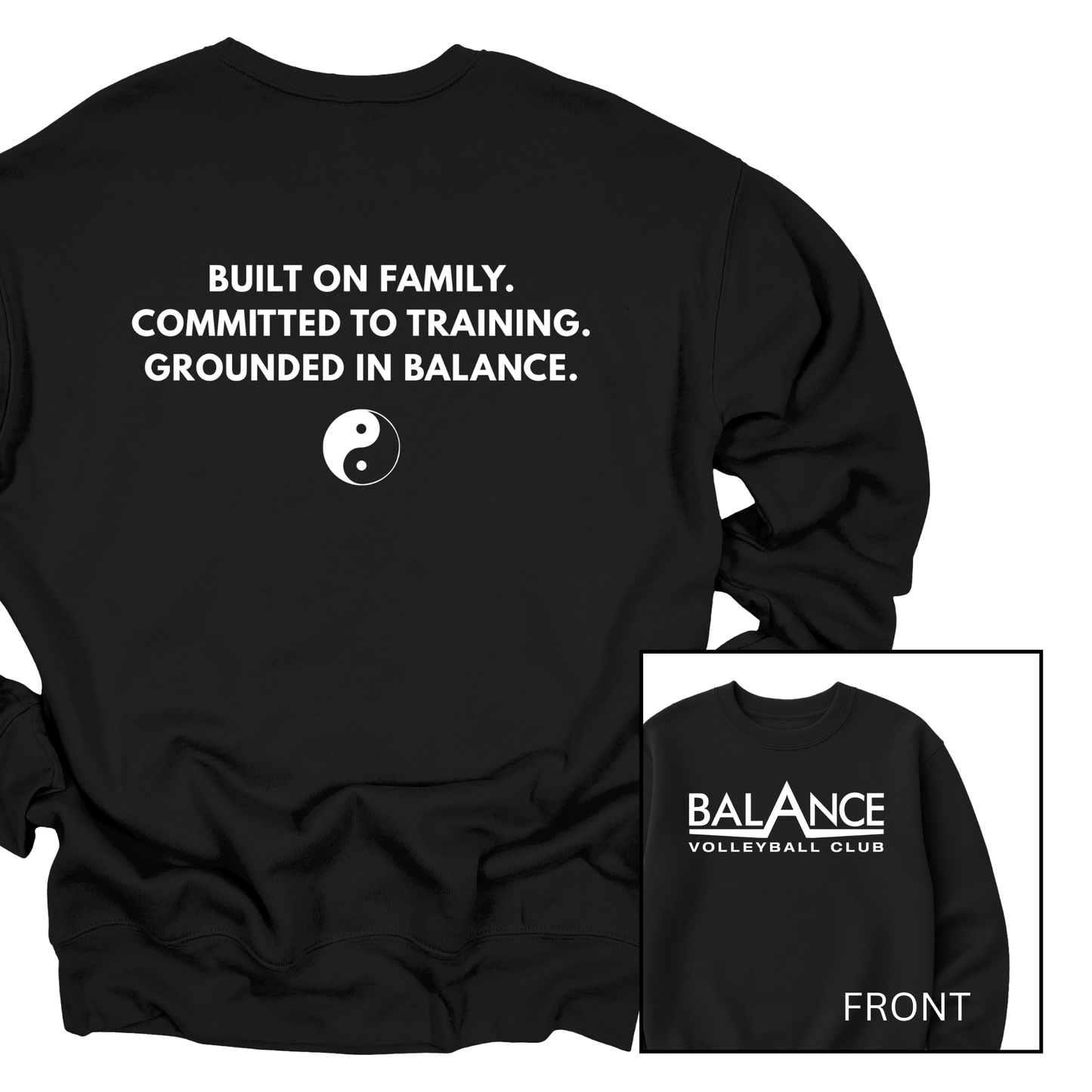 Balance Motto | Youth Fleece Crewneck