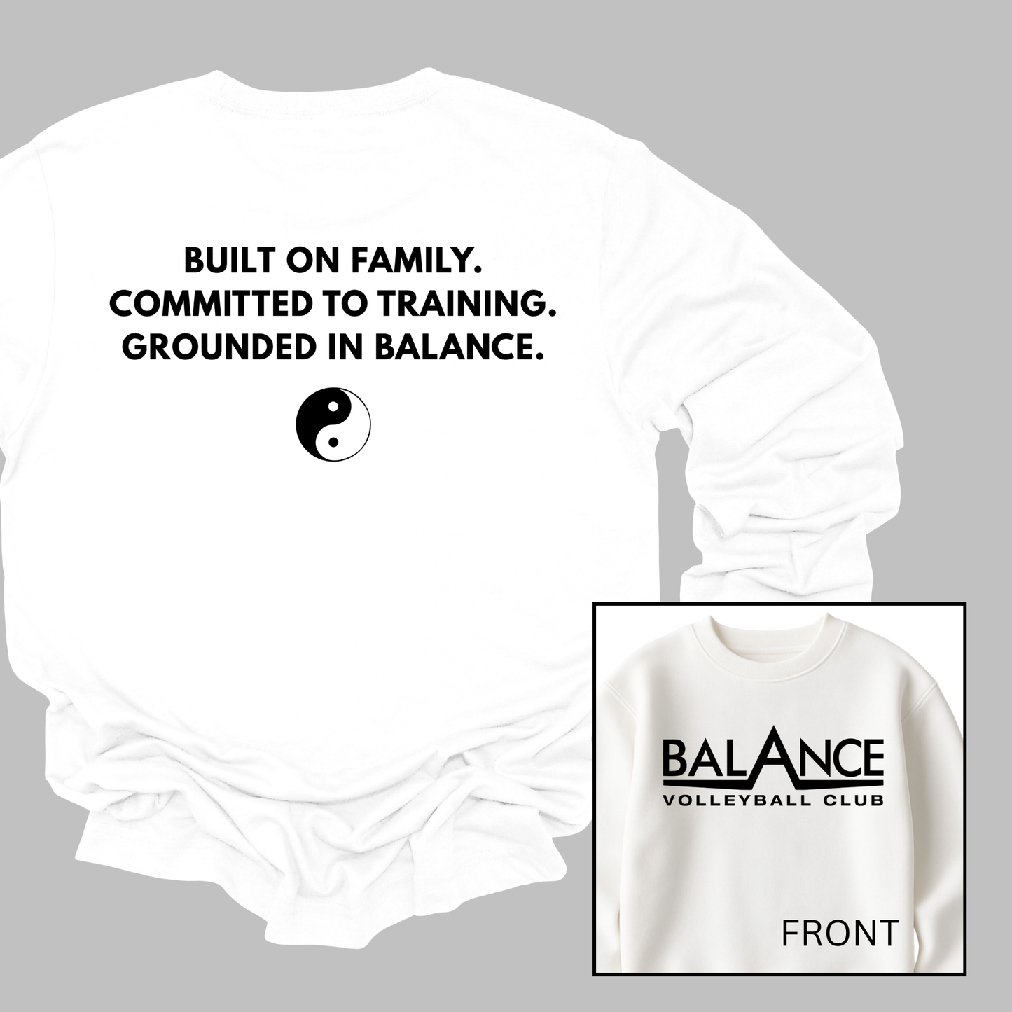 Balance Motto | Youth Fleece Crewneck