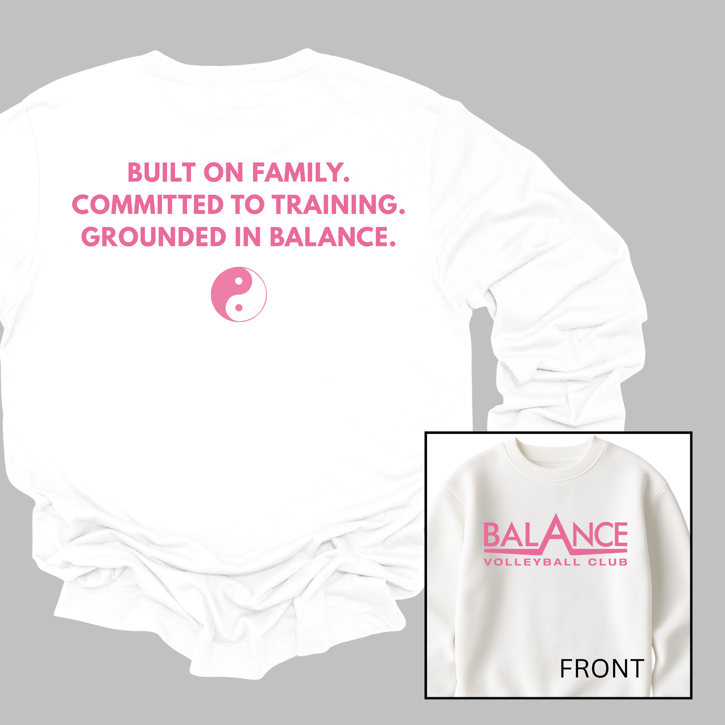 Balance Motto | Youth Fleece Crewneck