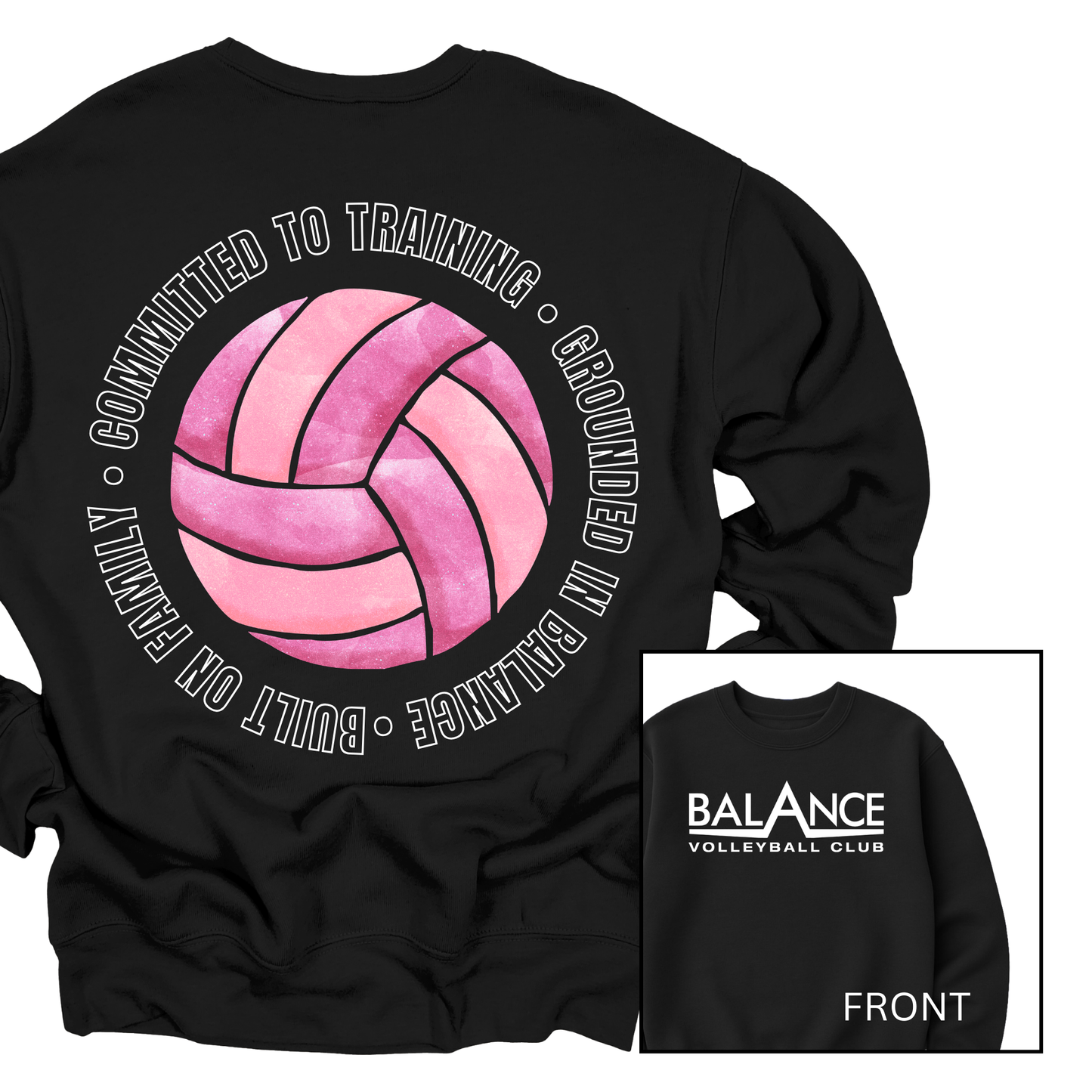 Balance Round Motto | Youth Fleece Crewneck