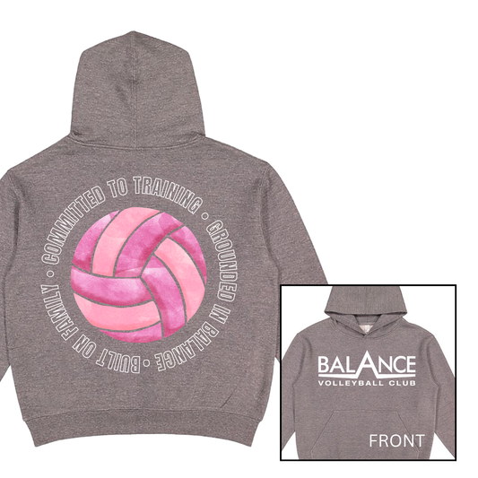 Balance Round Motto | Youth Hooded Sweatshirt