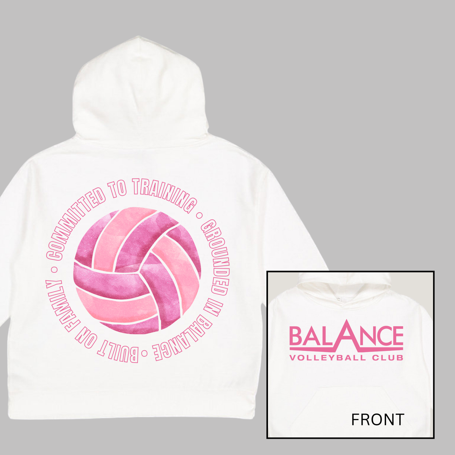 Balance Round Motto | Youth Hooded Sweatshirt