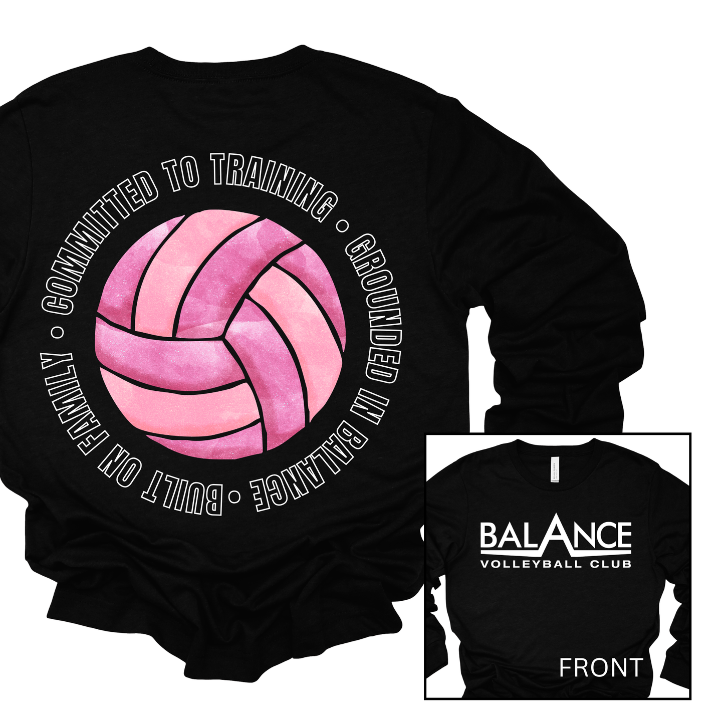 Balance Round Motto | Long Sleeve Youth Tee