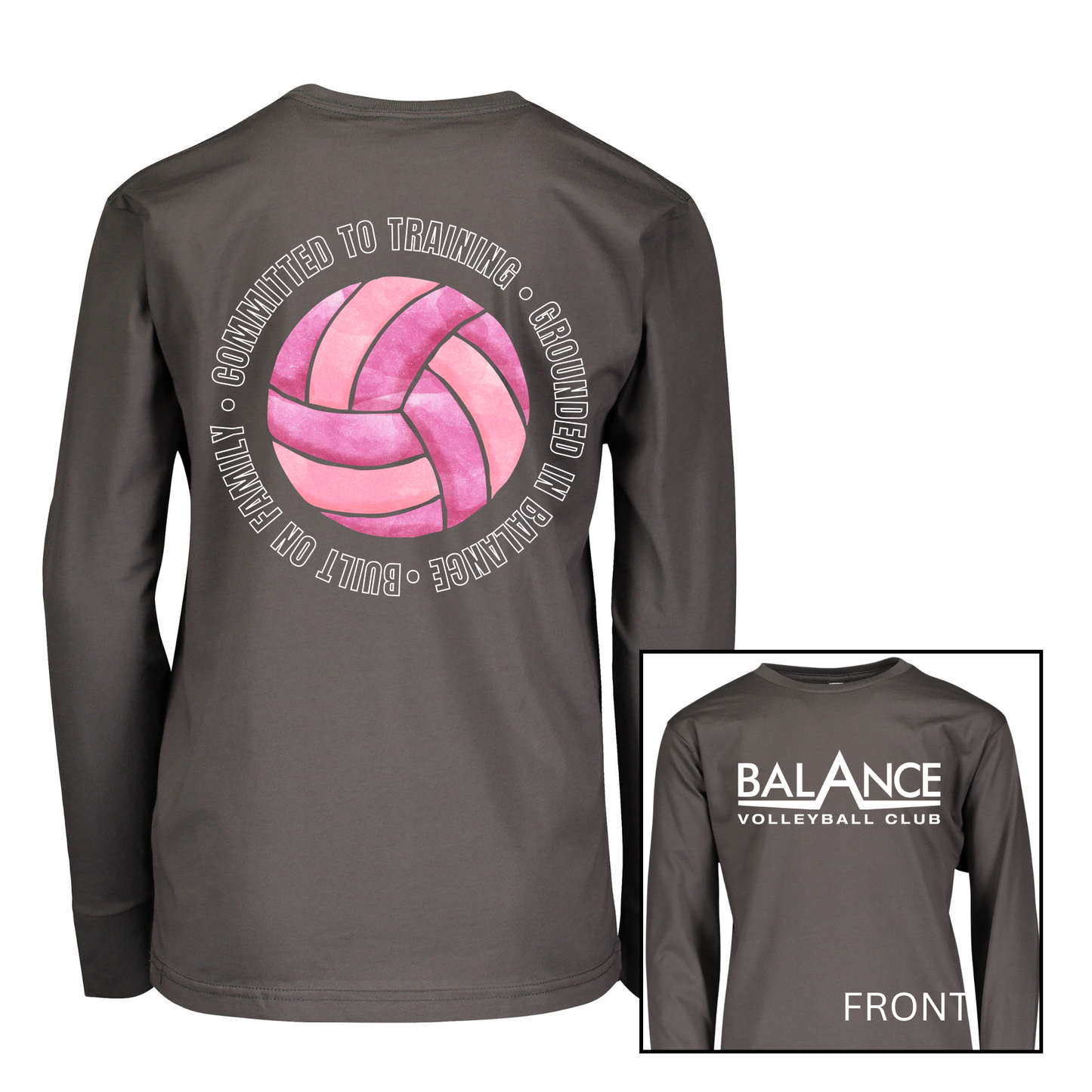 Balance Round Motto | Long Sleeve Youth Tee