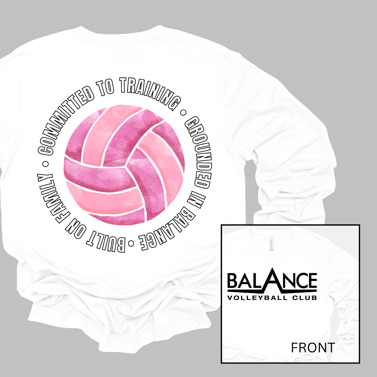 Balance Round Motto | Long Sleeve Youth Tee