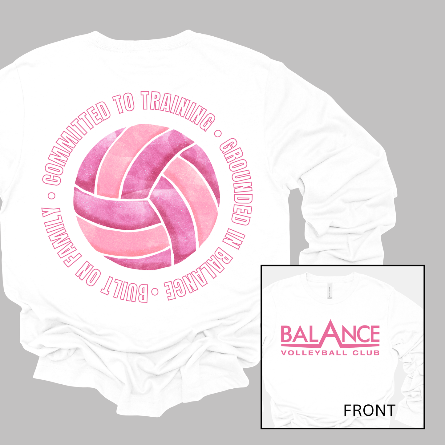 Balance Round Motto | Long Sleeve Youth Tee