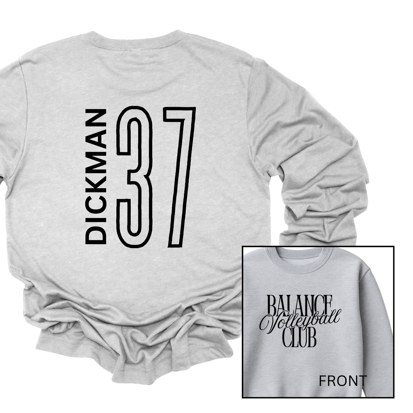 Balance Volleyball Club, Personalized | Youth Fleece Crewneck