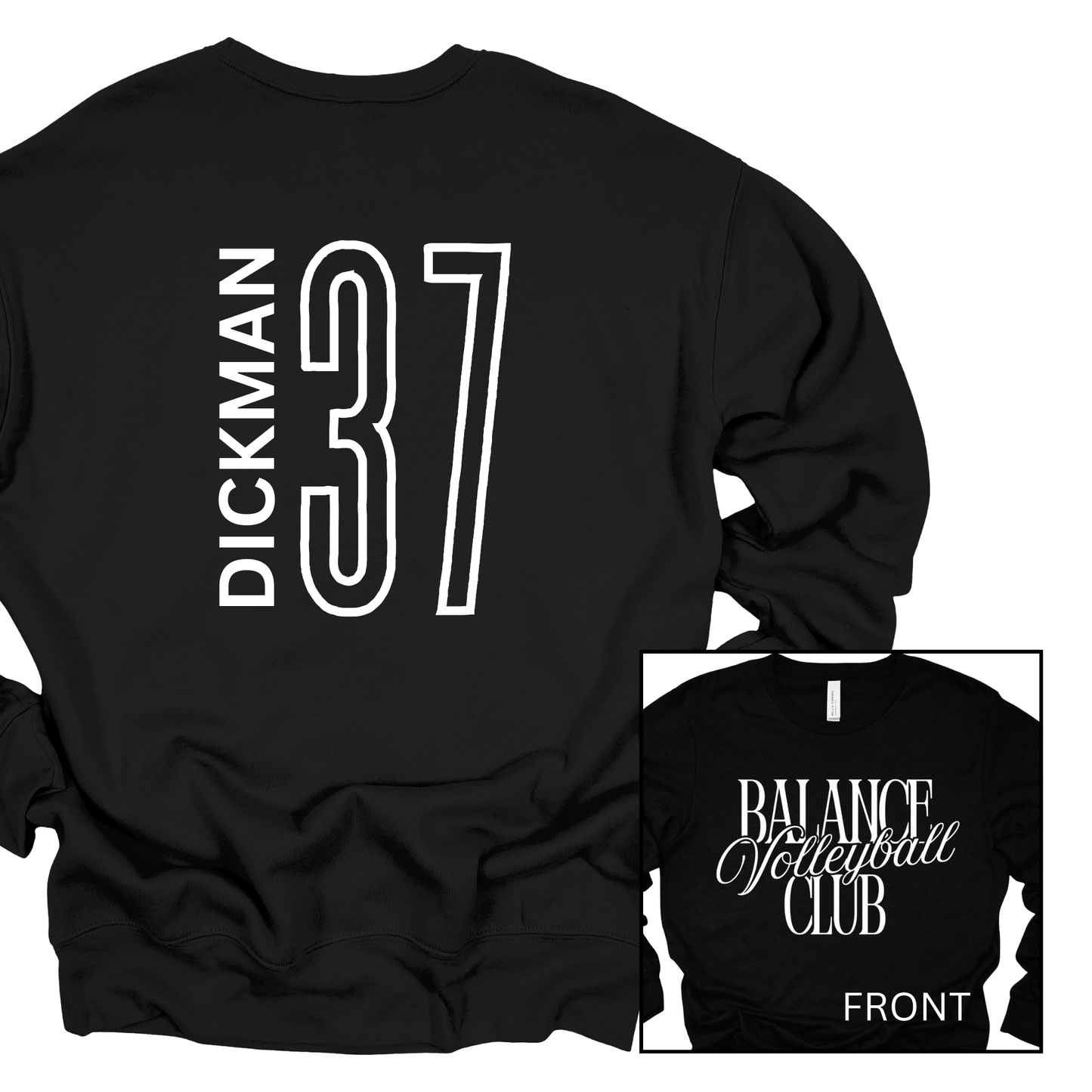 Balance Volleyball Club, Personalized | Youth Fleece Crewneck