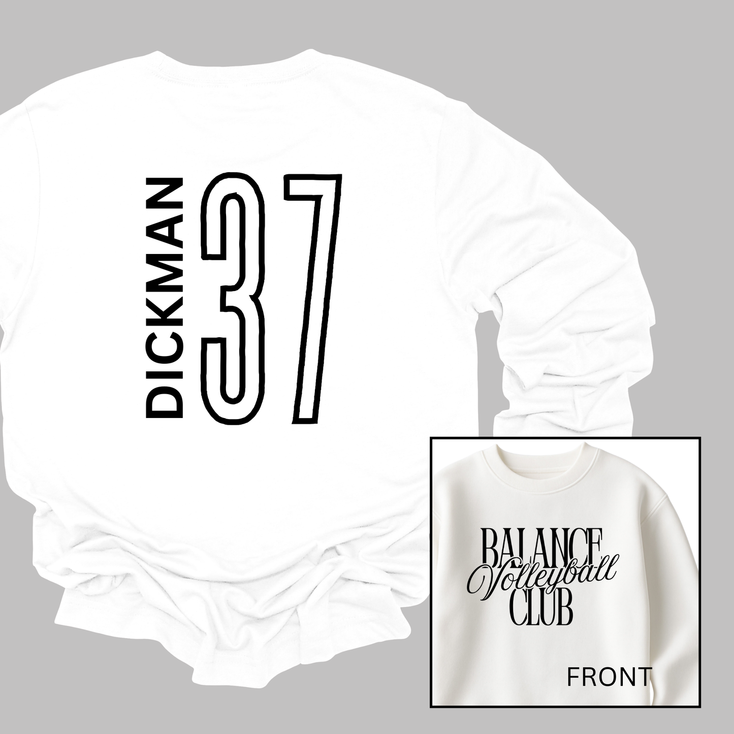 Balance Volleyball Club, Personalized | Youth Fleece Crewneck