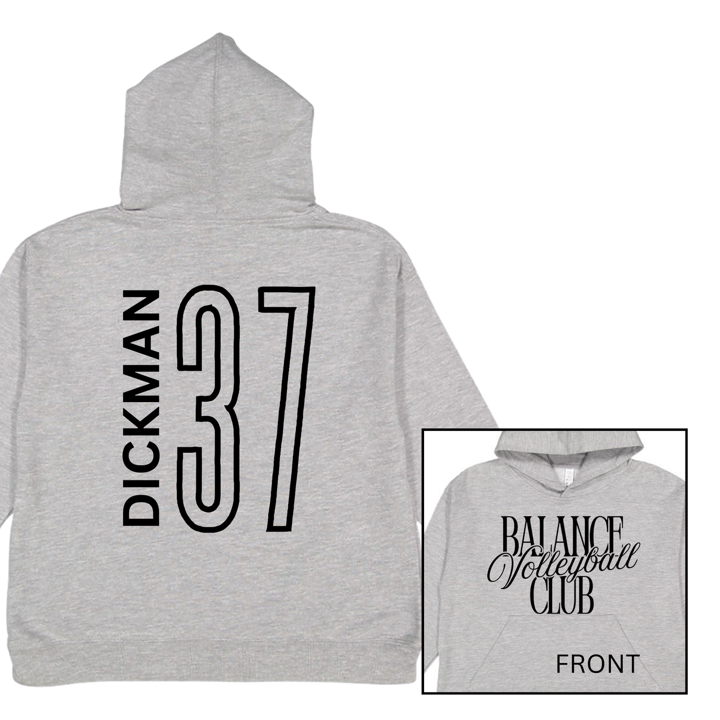 Balance Volleyball Club, Personalized | Youth Hooded Sweatshirt