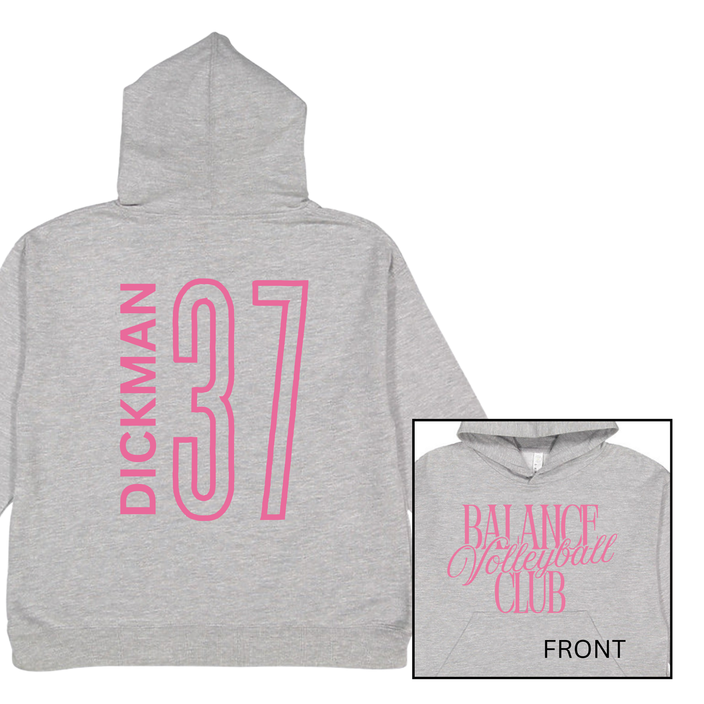 Balance Volleyball Club, Personalized | Youth Hooded Sweatshirt