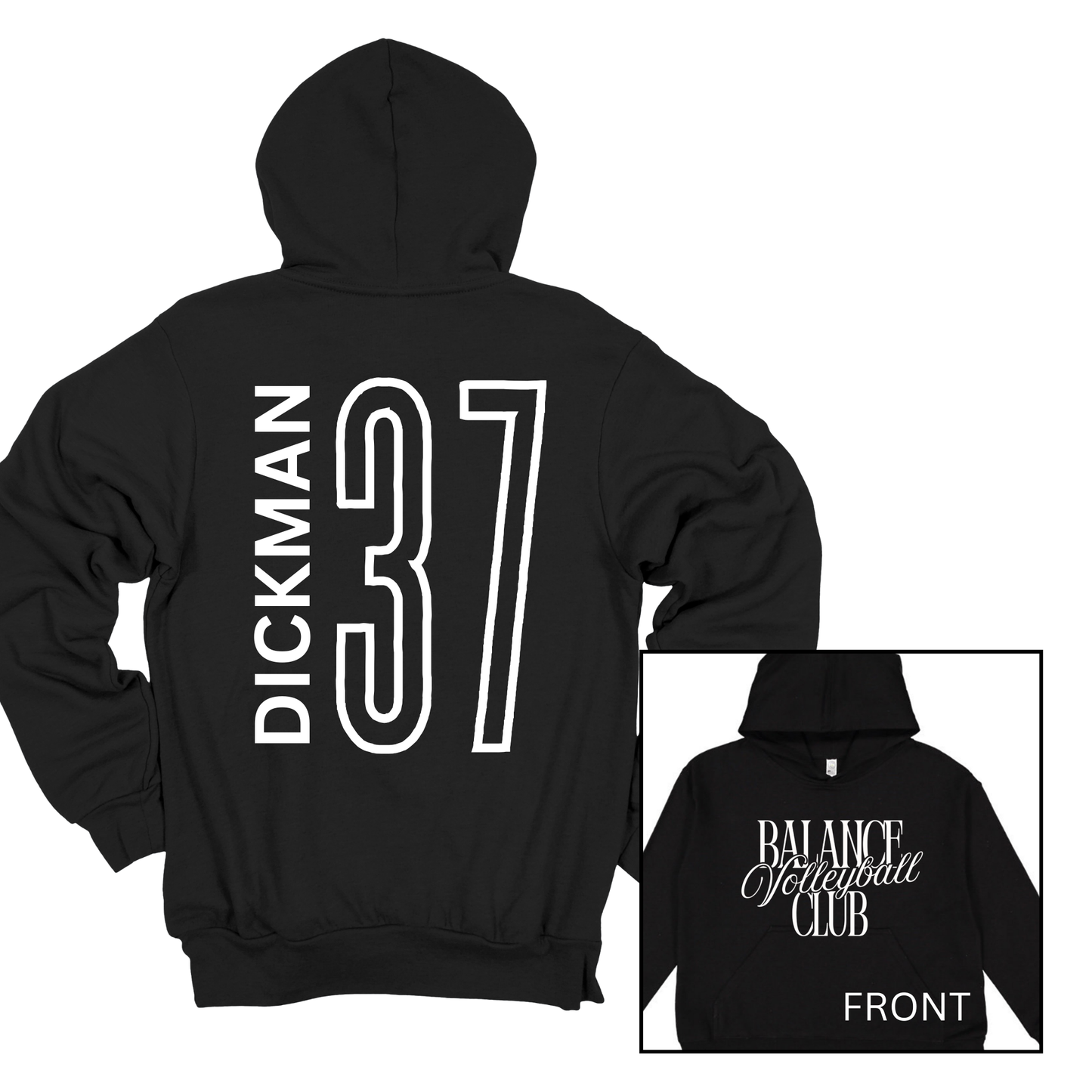 Balance Volleyball Club, Personalized | Youth Hooded Sweatshirt