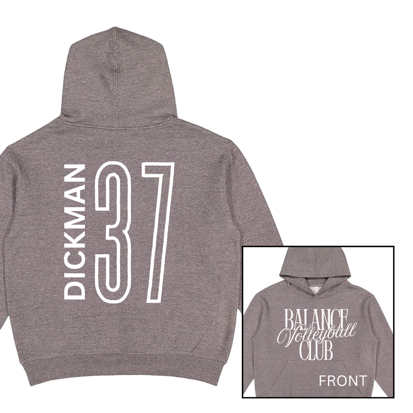 Balance Volleyball Club, Personalized | Youth Hooded Sweatshirt