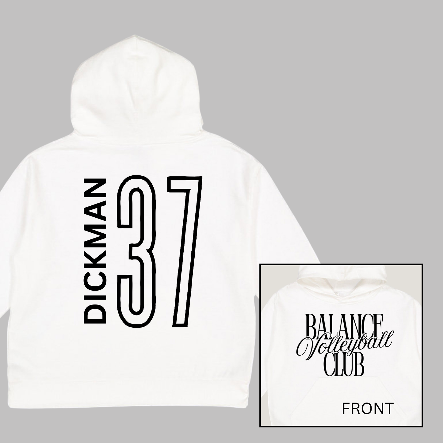 Balance Volleyball Club, Personalized | Youth Hooded Sweatshirt