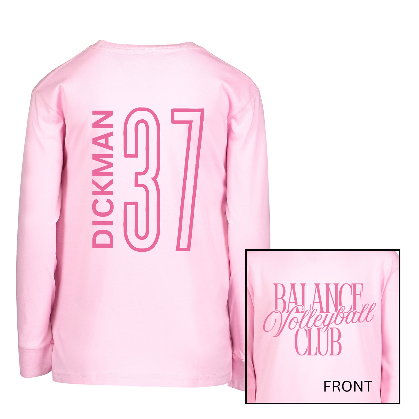 Balance Volleyball Club, Personalized | Long Sleeve Youth Tee