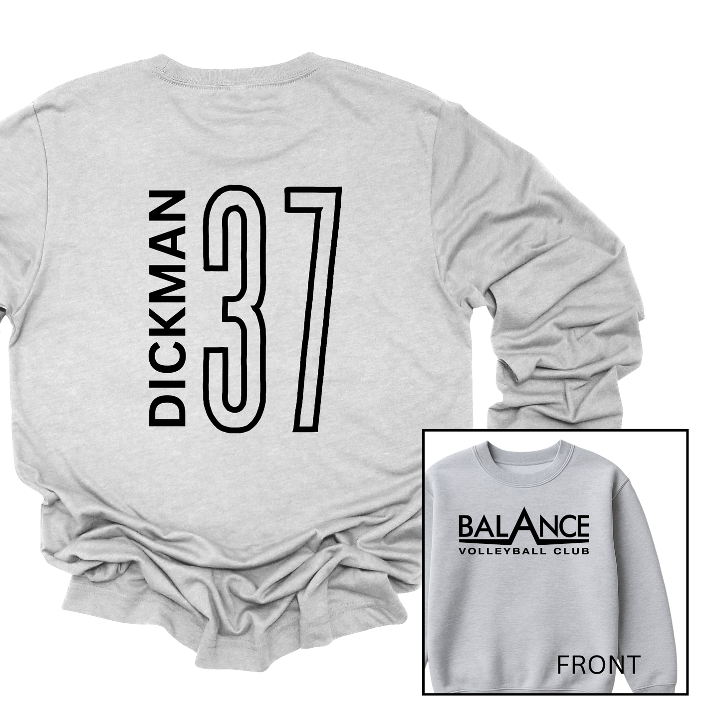 Balance Logo, Personalized | Youth Fleece Crewneck