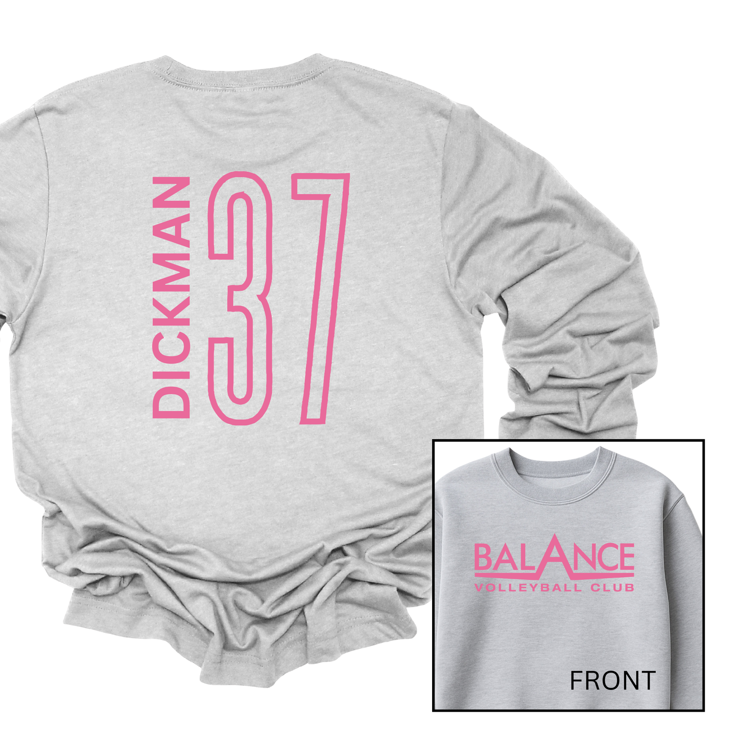 Balance Logo, Personalized | Youth Fleece Crewneck