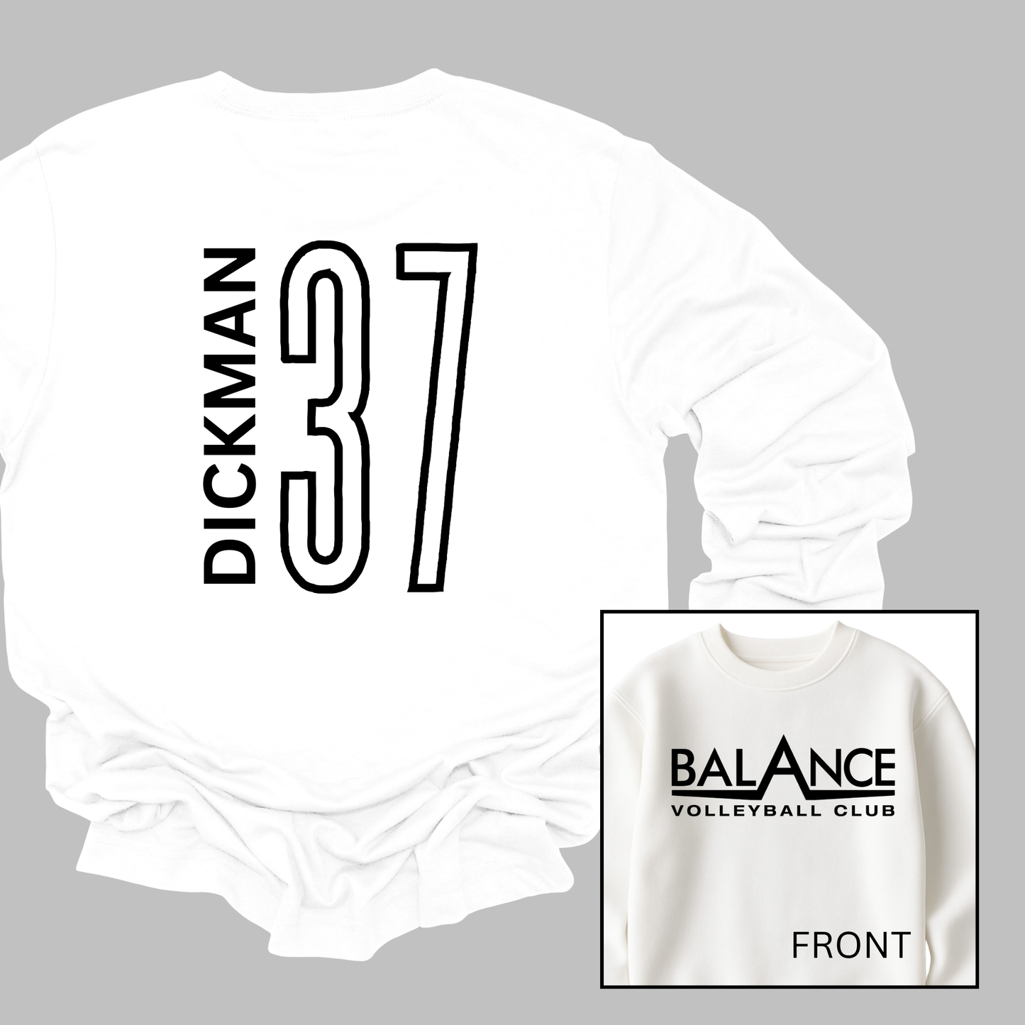 Balance Logo, Personalized | Youth Fleece Crewneck