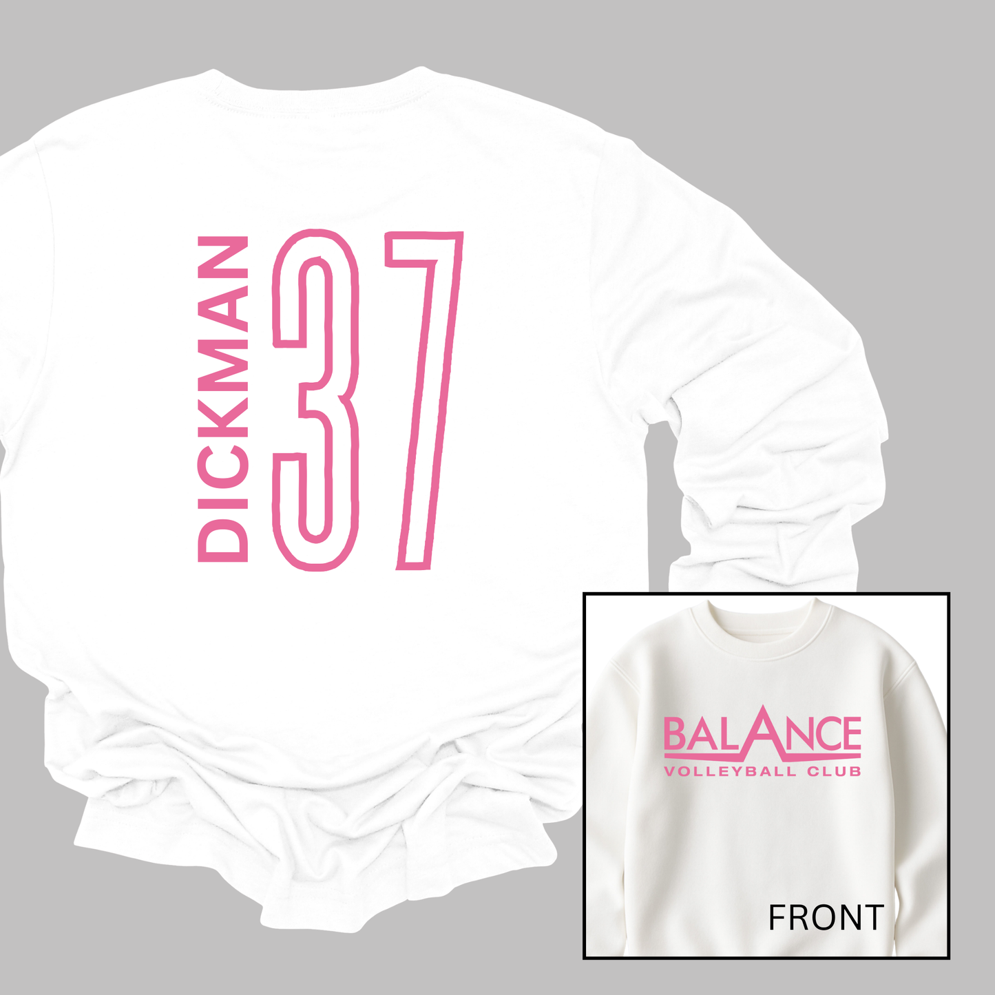 Balance Logo, Personalized | Youth Fleece Crewneck