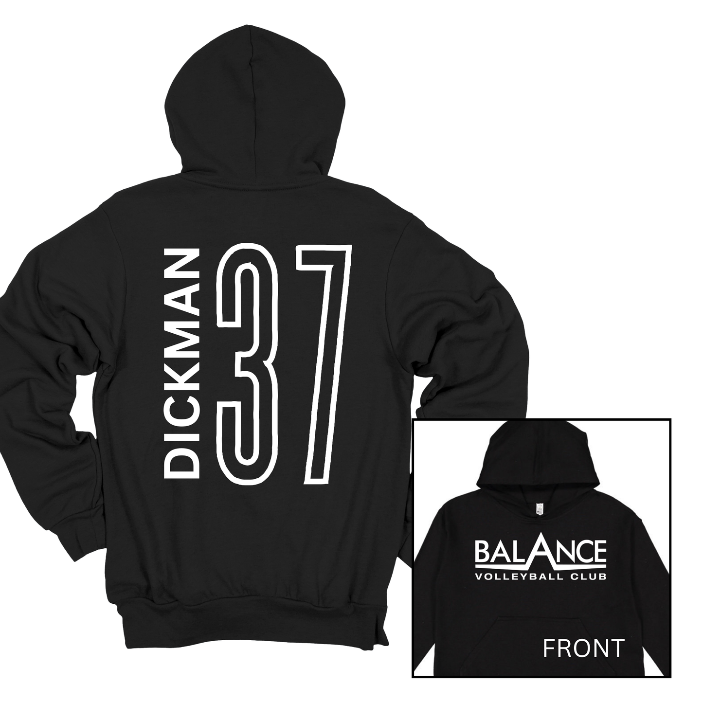 Balance Logo, Personalized | Youth Hooded Sweatshirt