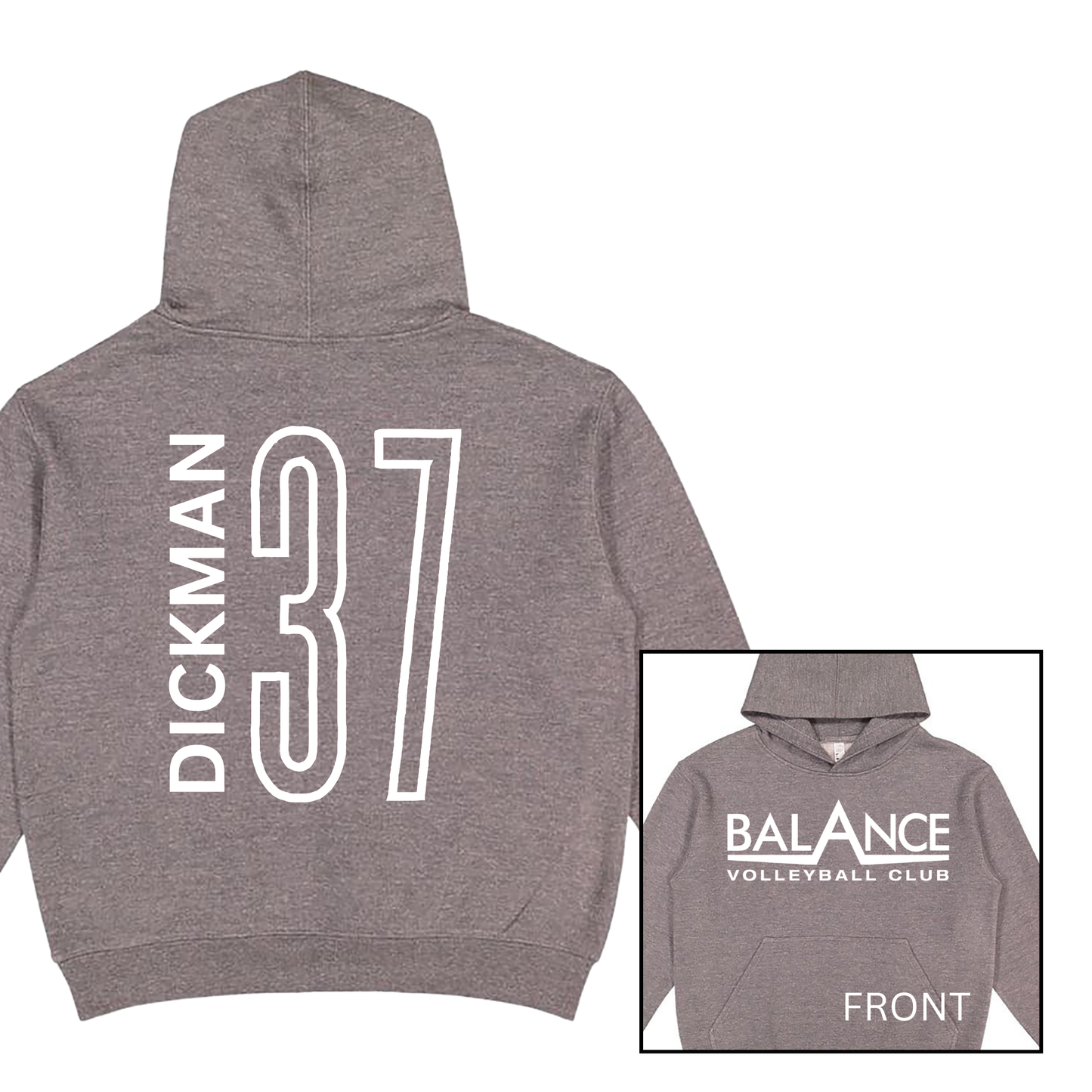 Balance Logo, Personalized | Youth Hooded Sweatshirt
