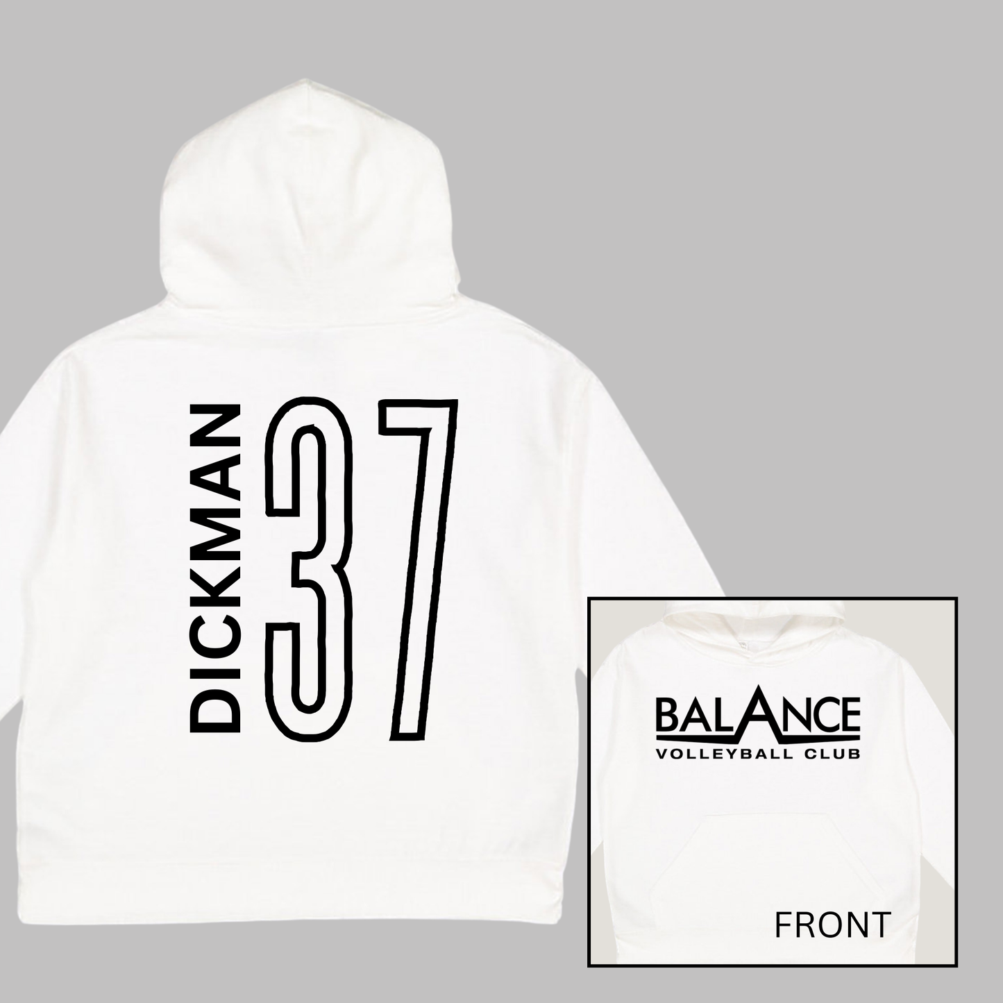 Balance Logo, Personalized | Youth Hooded Sweatshirt