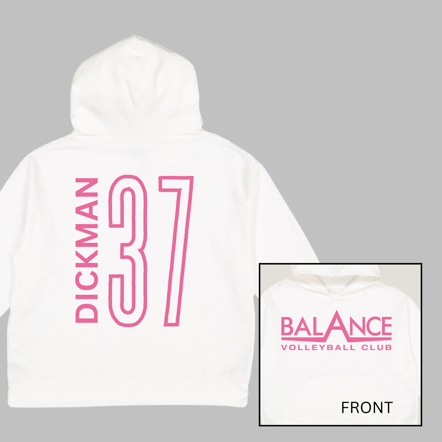 Balance Logo, Personalized | Youth Hooded Sweatshirt