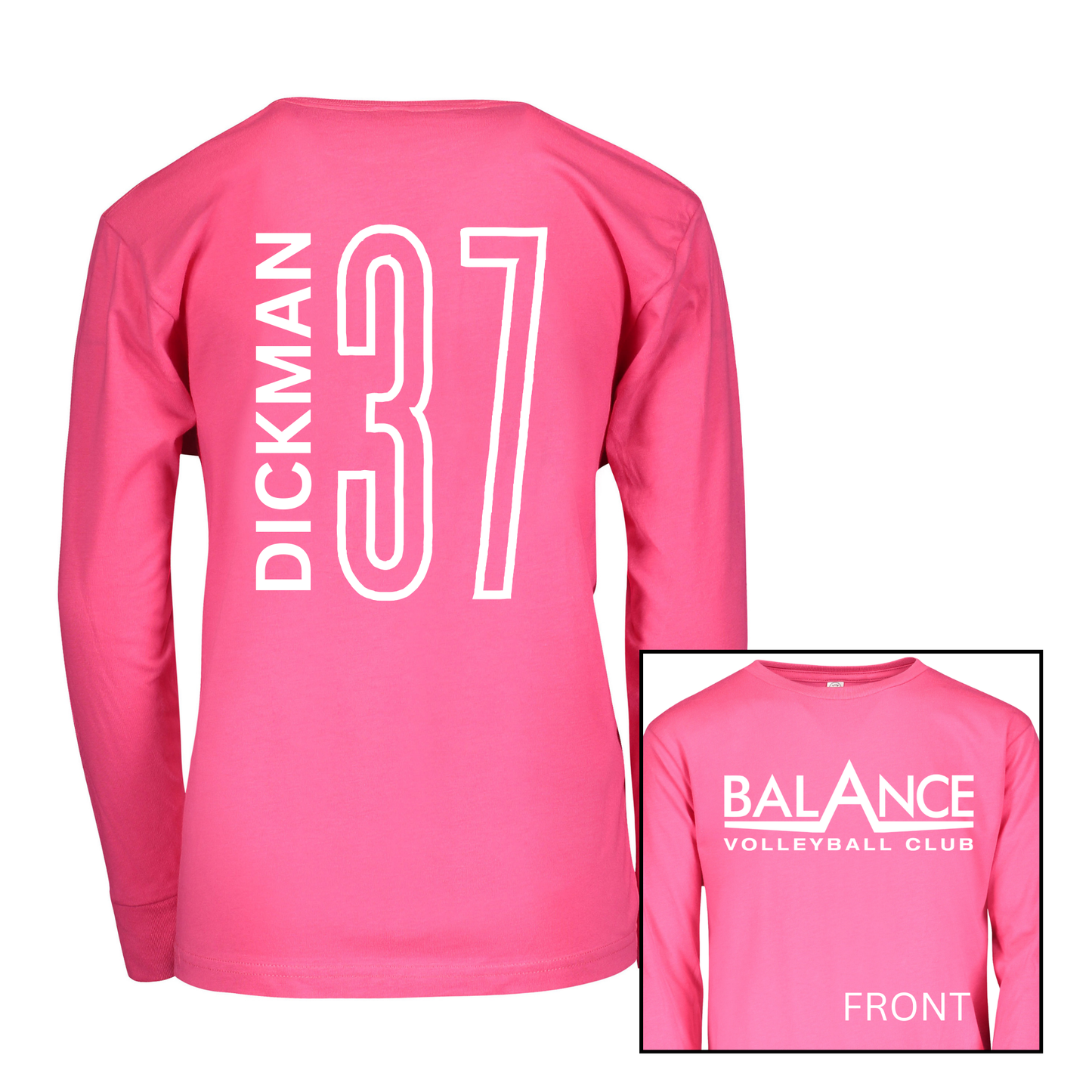 Balance Logo, Personalized | Long Sleeve Youth Tee