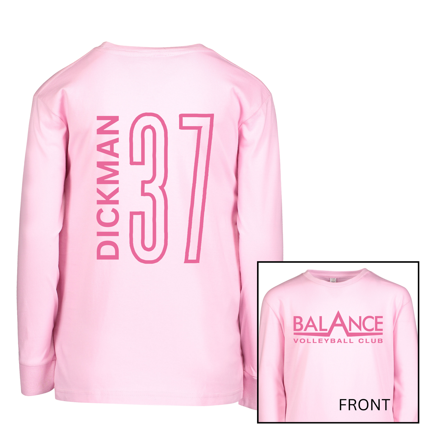 Balance Logo, Personalized | Long Sleeve Youth Tee