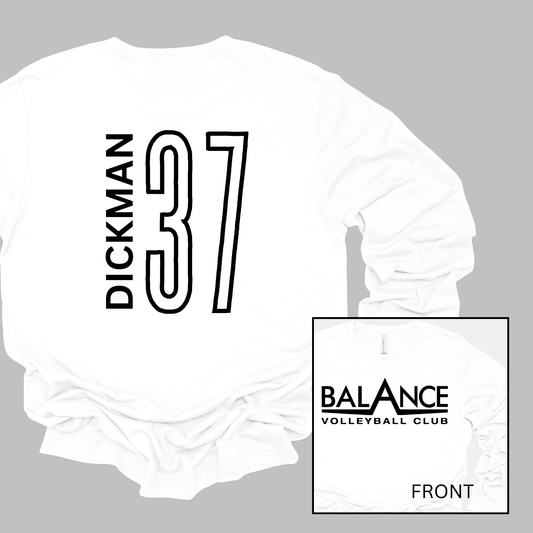 Balance Logo, Personalized | Long Sleeve Youth Tee