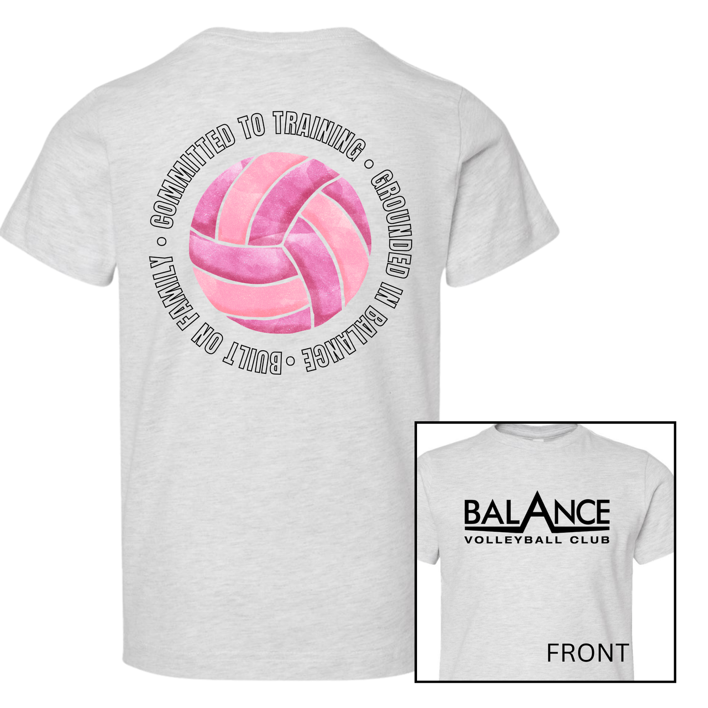 Balance Round Motto | Short Sleeve Youth Tee