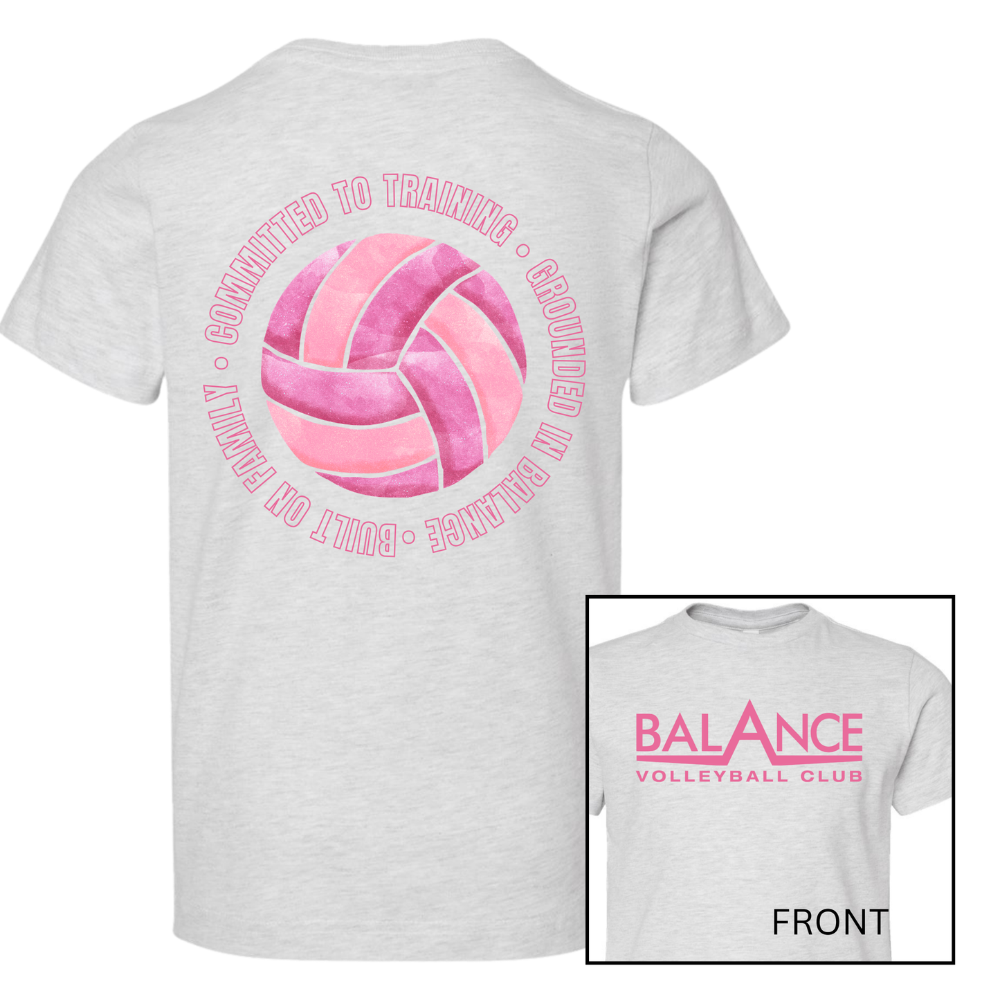 Balance Round Motto | Short Sleeve Youth Tee