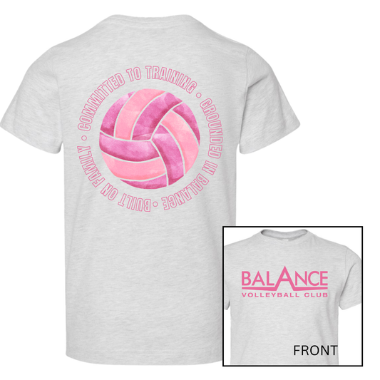 Balance Round Motto | Short Sleeve Youth Tee