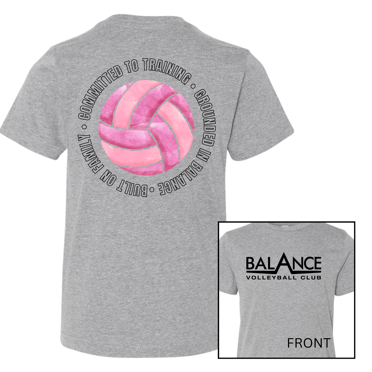 Balance Round Motto | Short Sleeve Youth Tee