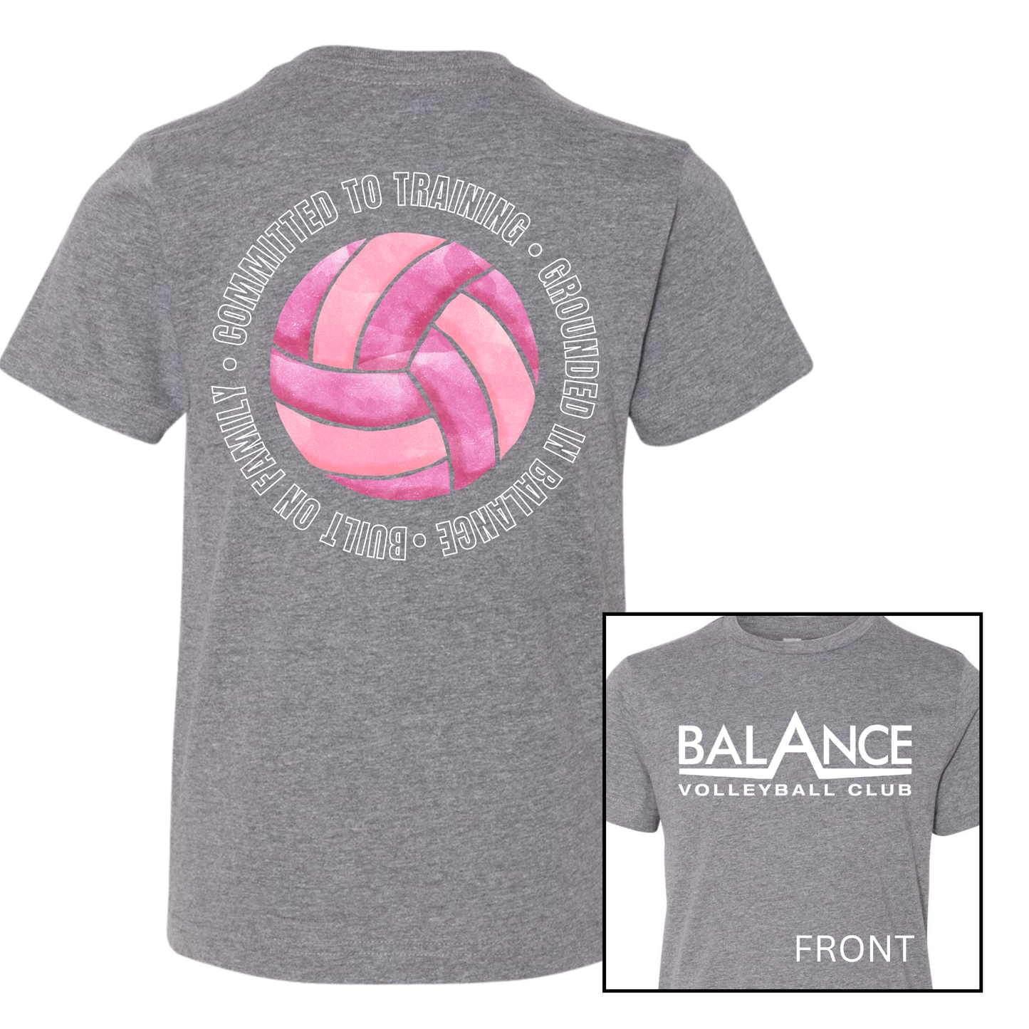 Balance Round Motto | Short Sleeve Youth Tee