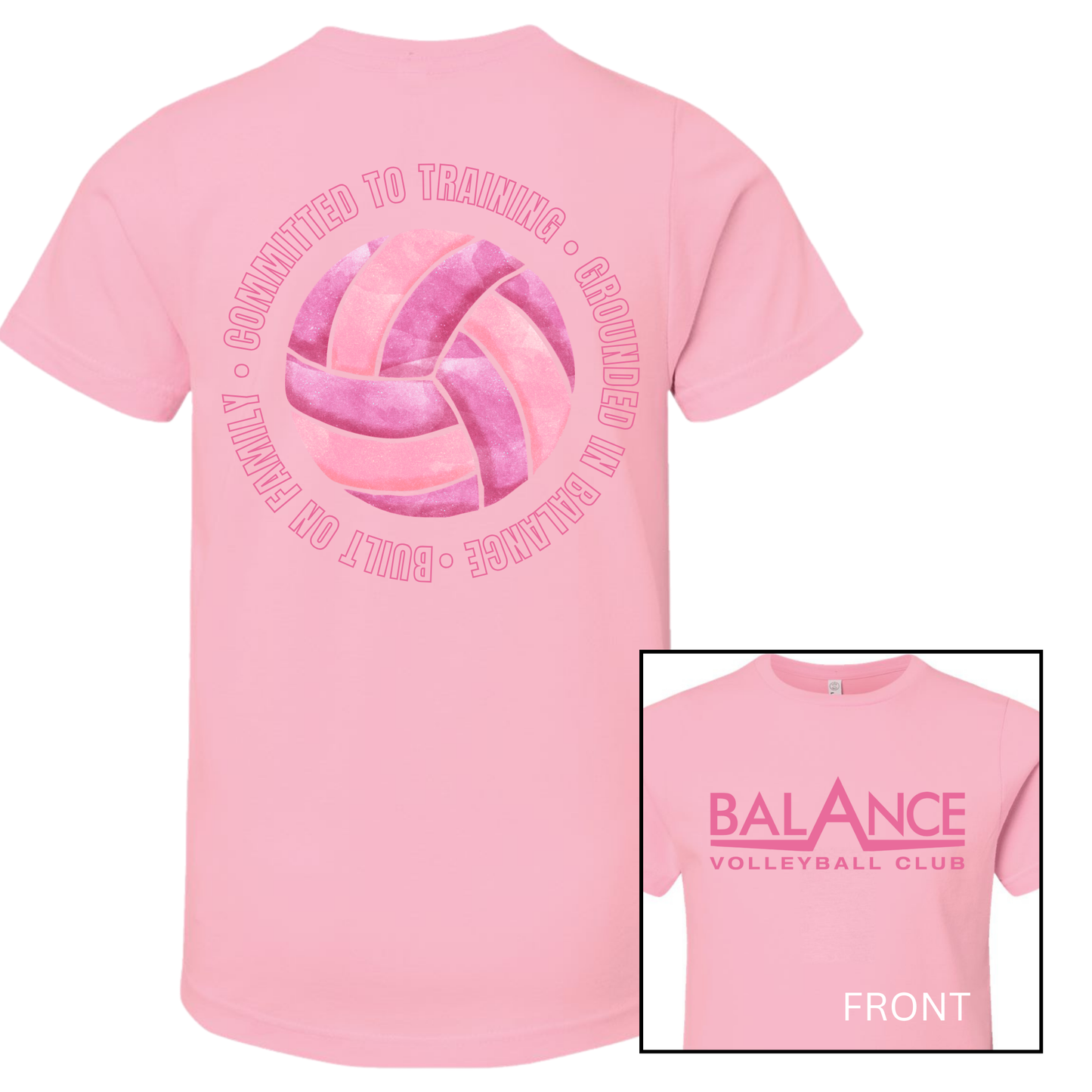 Balance Round Motto | Short Sleeve Youth Tee